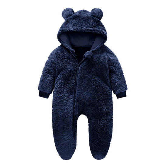 Kleinkind Fleece Overall mit Bärenohren EB