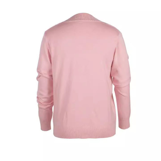Damen eleganter Strickpullover mit floralem Design EB