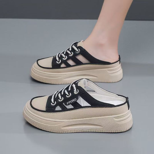 Damen Komfortable Slip-On Sneakers mit trendigem Plateau EB