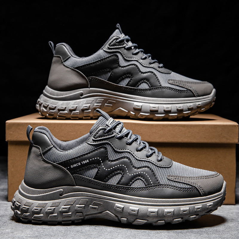 Herren Sportliche Trail-Laufschuhe mit stoßdämpfender Sohle und rutschfester Gummiunterlage EB