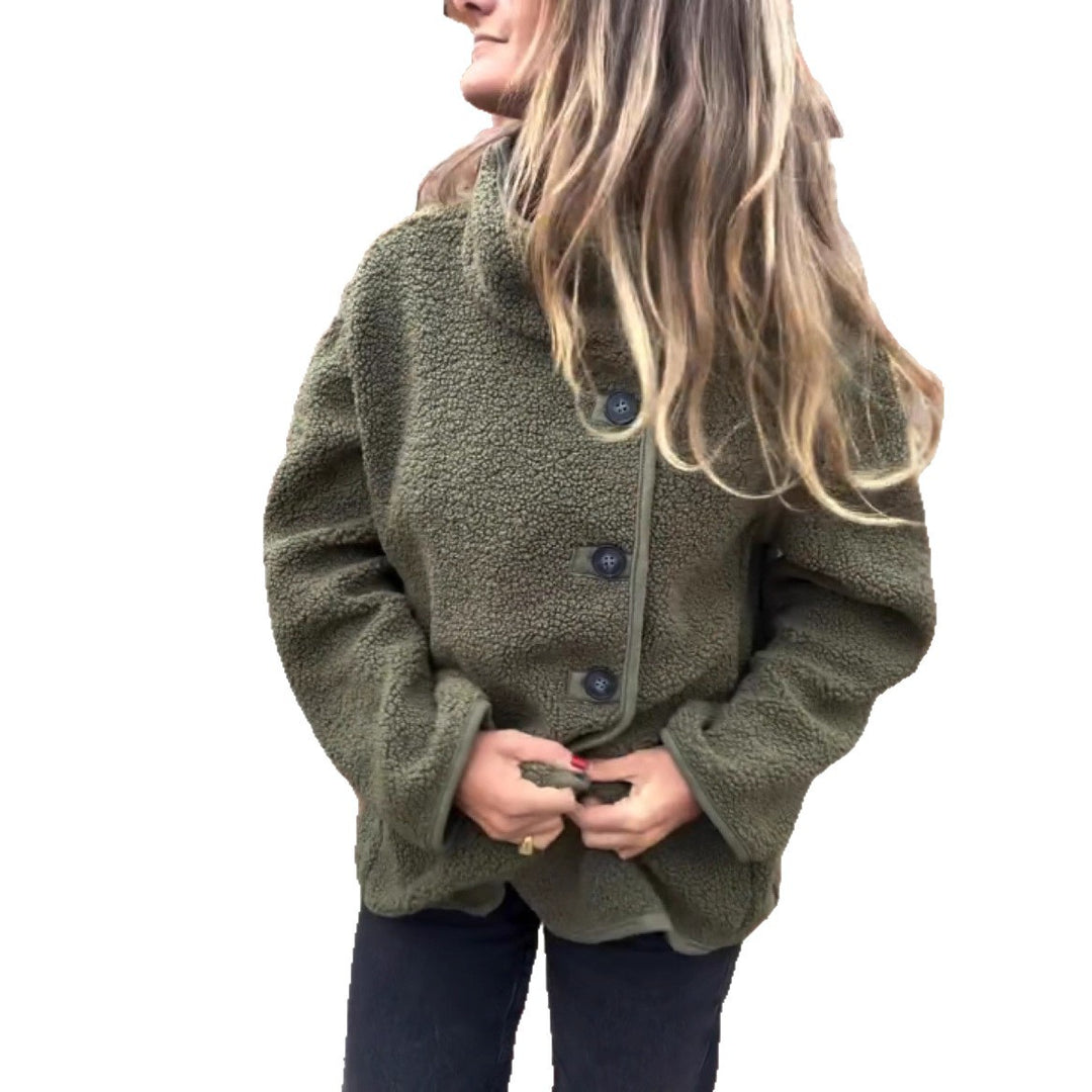 Damen lockere Fleecejacke EB