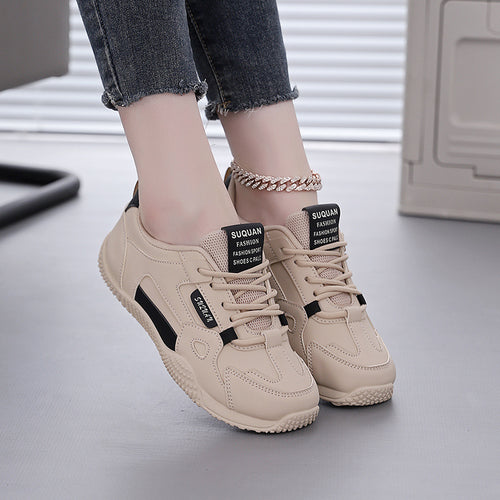 Damen Sportliche Sneakers mit innovativem Schnürsystem und atmungsaktiven Einsätzen EB