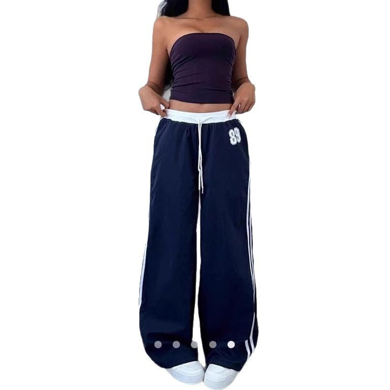 Damen Sportliche Jogginghose mit seitlichen Streifen EB