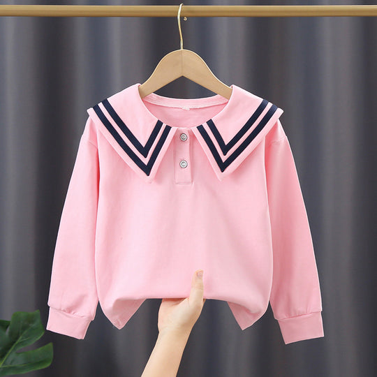 Mädchen Segelkragen Sweatshirt EB