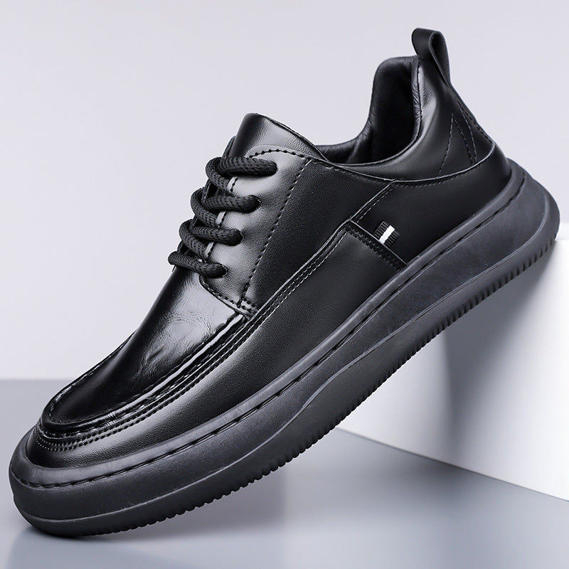 Damen Modische Ledersneaker mit rutschfester Sohle EB