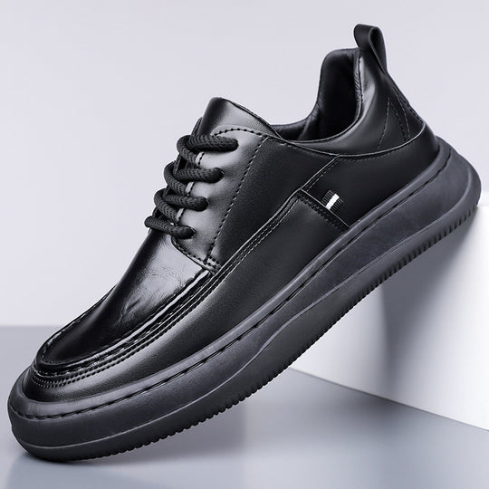 Damen Modische Ledersneaker mit rutschfester Sohle EB