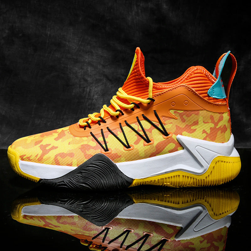 Damen Sportliche Basketball-Sneaker mit atmungsaktiver Mesh-Oberfläche und dämpfendem Fußbett EB