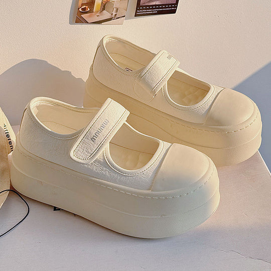 Damen Plateau Schnürschuhe EB
