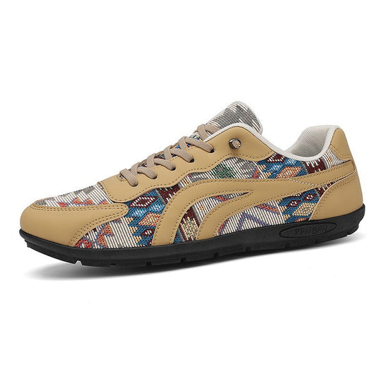 Damen Modische Sneakers mit Ethno-Muster und komfortablem Fußbett EB