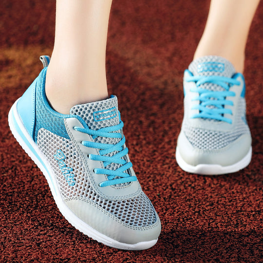 Damen Lauf-Sneaker mit atmungsaktivem Mesh-Obermaterial und bequemer Dämpfung EB