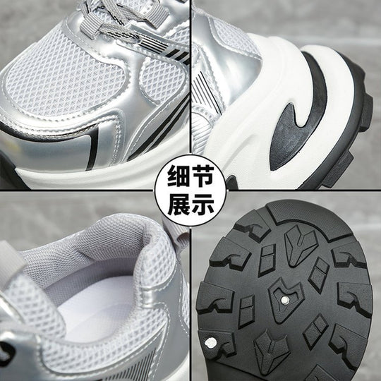 Damen Lauf-Sneaker mit atmungsaktivem Mesh-Obermaterial und stoßdämpfender Sohle EB