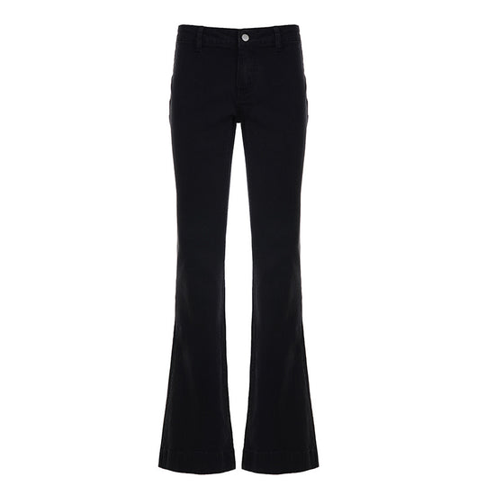 Damen nan ausgestellte Highwaist‑Schlaghose mit figurformender Taillenführung und weitem Bein EB