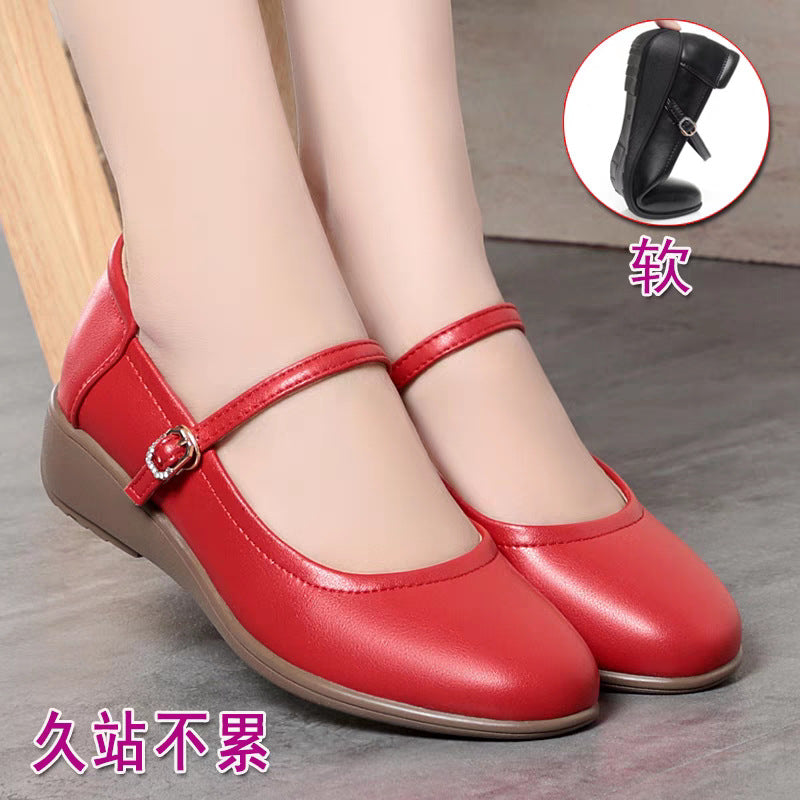 Damen Mary Jane Ballerinas mit komfortabler Sohle und elegantem Riemen EB
