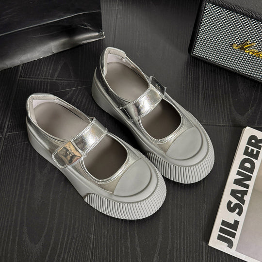 Damen Modische Ballerinas mit verstellbarem Riemen EB