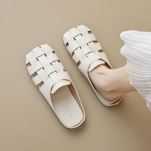 Damen Komfortable und stilvolle Clogs mit hübscher Faltendetail EB