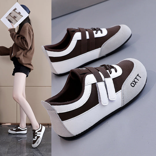 Damen Bequeme Sneakers mit elastischem Verschlusssystem und atmungsaktiver Obermaterialstruktur EB