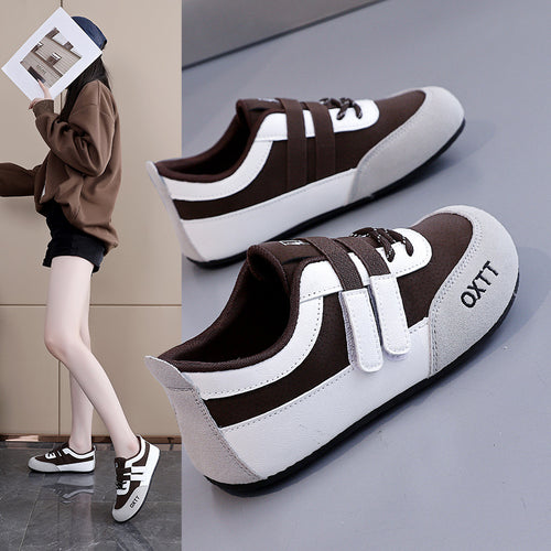 Damen Bequeme Sneakers mit elastischem Verschlusssystem und atmungsaktiver Obermaterialstruktur EB