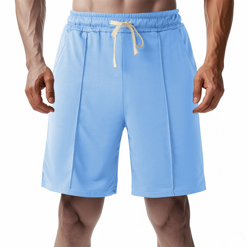 Herren nan knielange Relax-Bermuda mit flacher Bügelfalte, elastischem Tunnelzugbund und seitlichen Eingrifftaschen EB