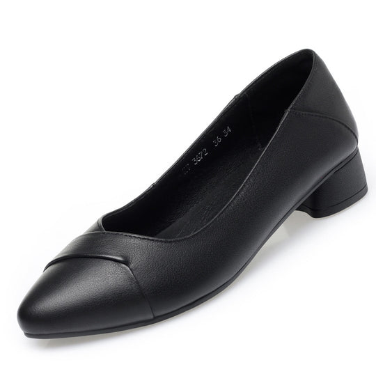 Damen Elegante Pumps mit geschmackvollem Rüschendetail und komfortablem Blockabsatz EB