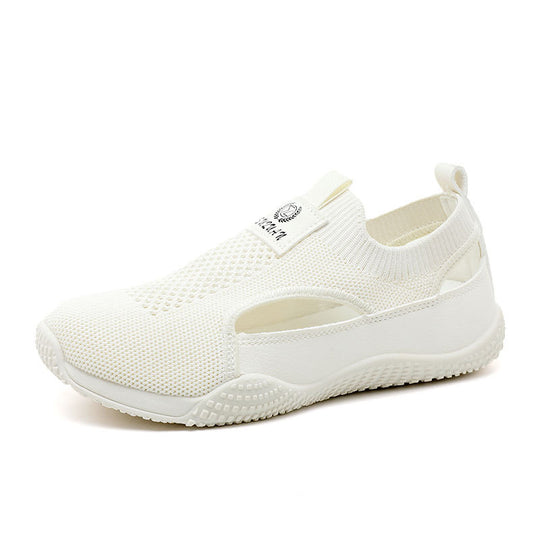 Damen Atmungsaktive Freizeitschuhe mit elastischem Einstieg und rutschfester Sohle EB