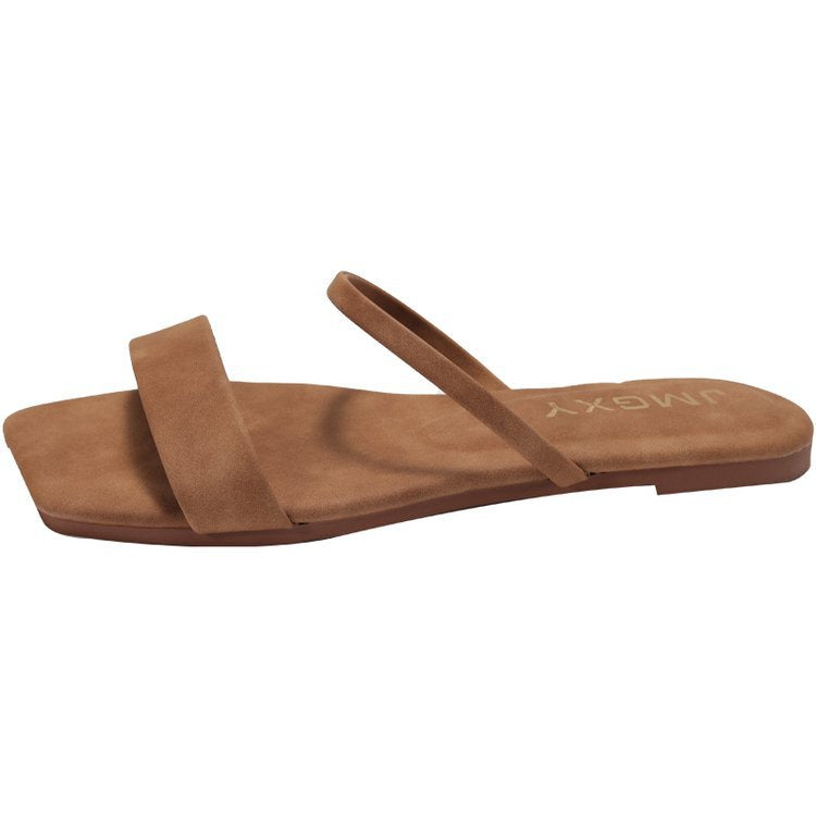 Damen elegante Minimalistische Riemchen-Sandalen EB