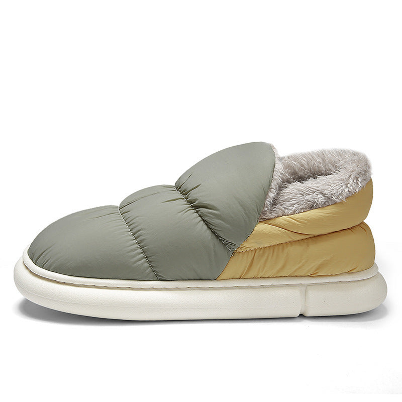 Damen Warmgefütterte Slipper mit rutschfester Sohle EB