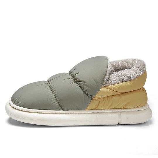 Damen Warmgefütterte Slipper mit rutschfester Sohle EB