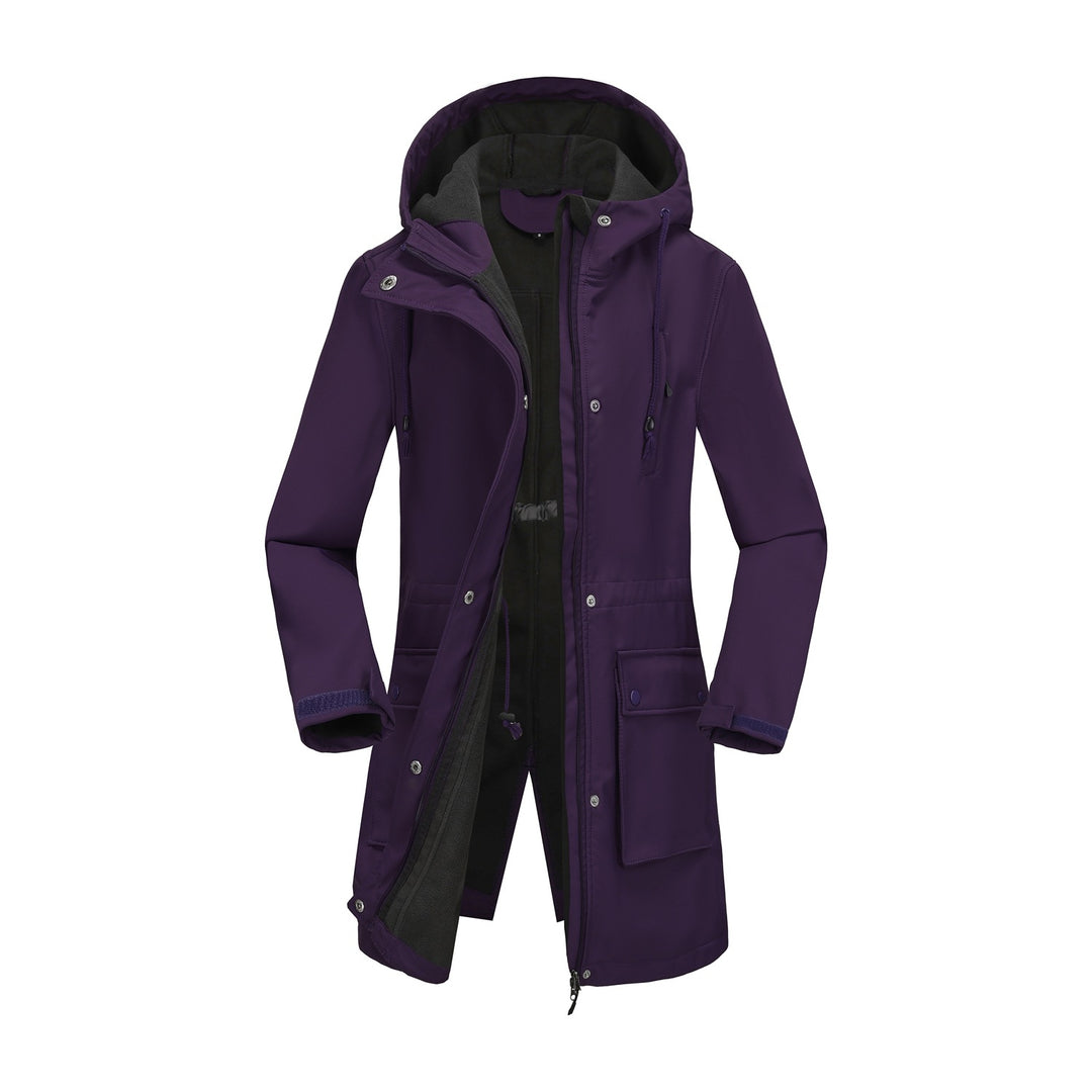 Damen funktionale Outdoor-Jacke mit verstellbarem Taillenzug und Innenfutter EB