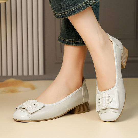 Damen Ballerinas mit schickem Schleifenakzent und elegantem Fußbett EB