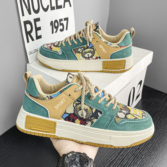 Damen Modische Sneaker mit einzigartigem Design und bequemer Sohle EB