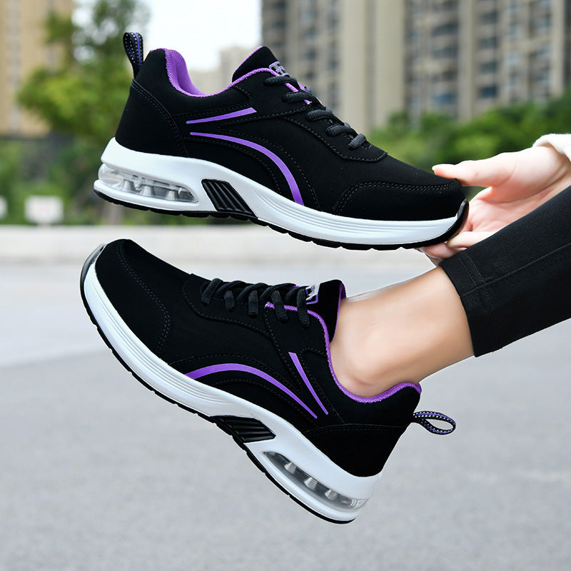 Damen Sportliche Sneakers mit dämpfendem Luftpolstersystem und atmungsaktiver Mesh-Oberfläche EB