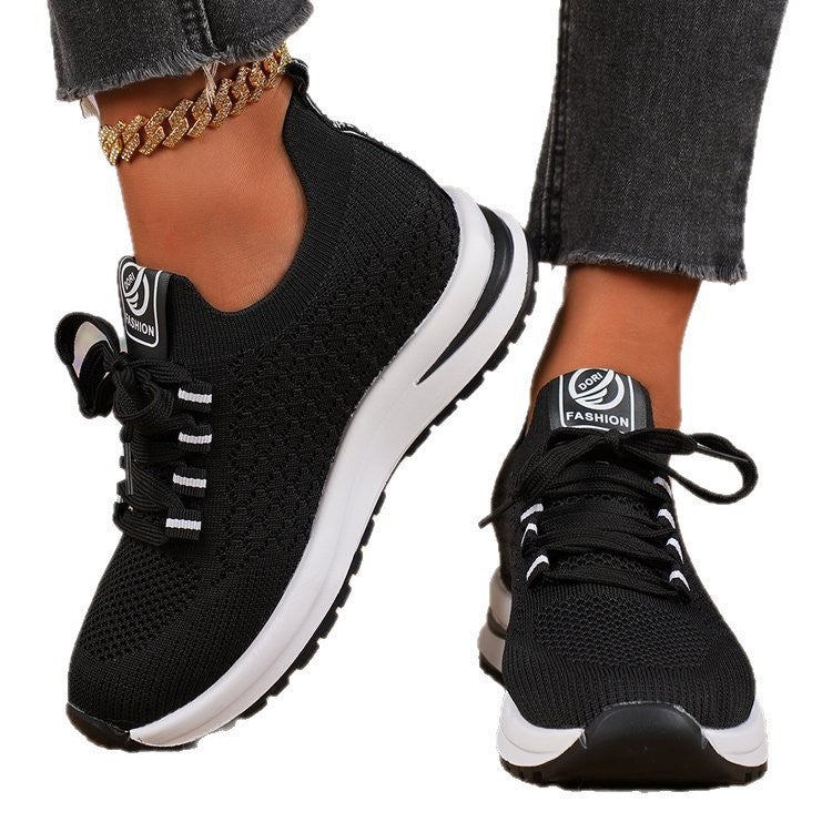Damen atmungsaktive Sport-Sneaker mit flexiblem Obermaterial EB