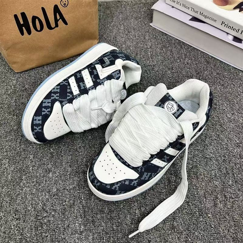 Damen Sportliche Sneakers im modernen Patchwork-Design EB