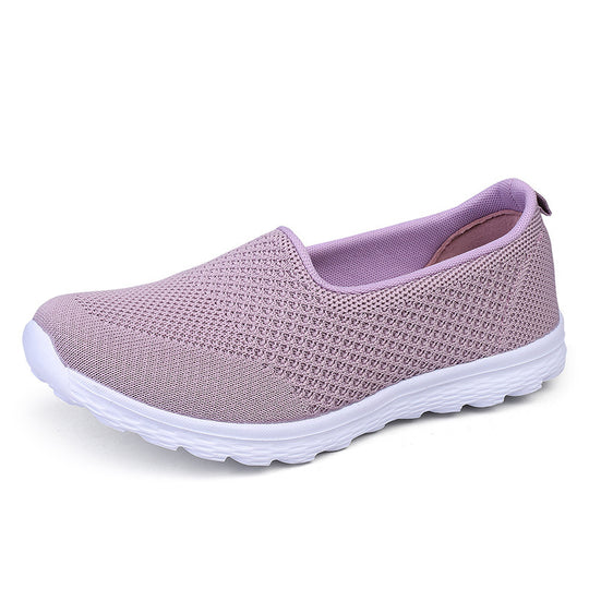 Damen Bequeme Slip-On Sneaker mit atmungsaktivem Obermaterial EB