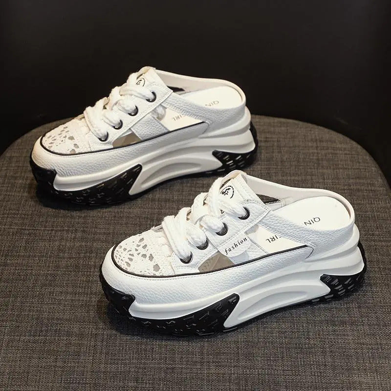 Damen vielseitige Sneaker mit offener Ferse und rutschfester Sohle EB
