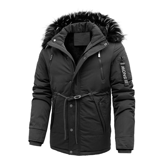 Herren isolierte Funktionsjacke mit abnehmbarer Kapuze EB