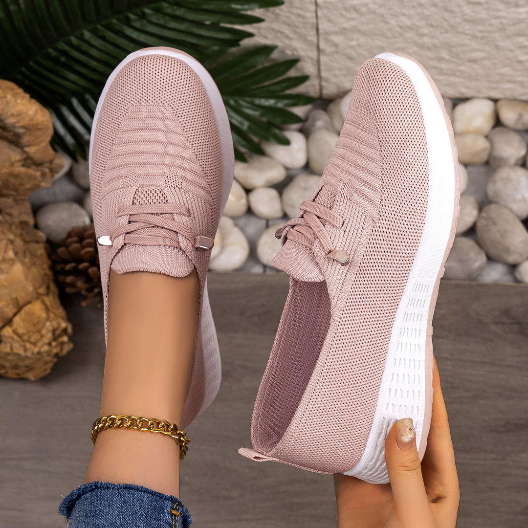 Damen Bequeme und leichte Sneakers mit atmungsaktivem Obermaterial EB