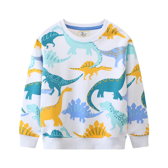 Jungen Sweatshirt mit buntem Dinosaurier-Design EB