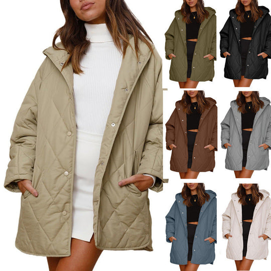 EB | Gepolsterte Jacke mit Klassischem Druck