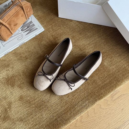 Damen Ballerinas im klassischen Vintage-Stil EB