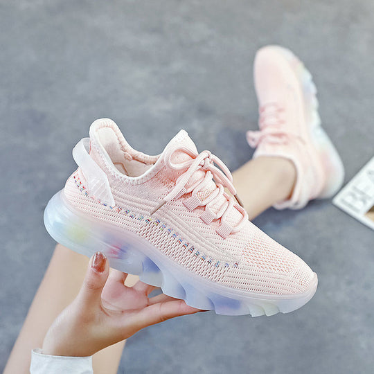 Damen Sportliche Luftpolster Sneaker EB