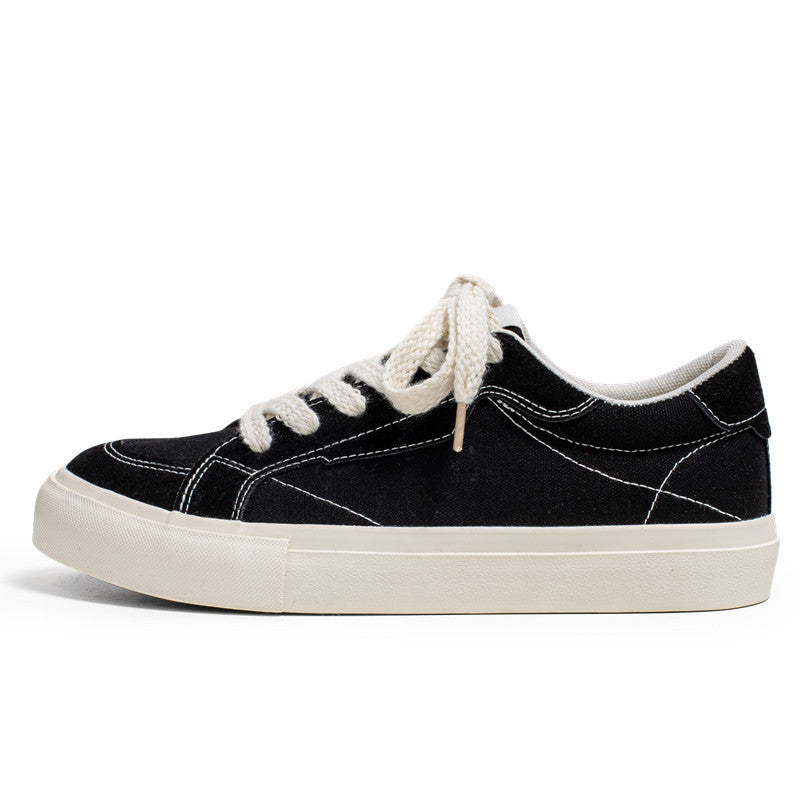 Unisex Low-Top Canvas-Sneaker mit verstärkten Nähten, gepolstertem Komfortkragen und vulkanisierter Gummisohle EB