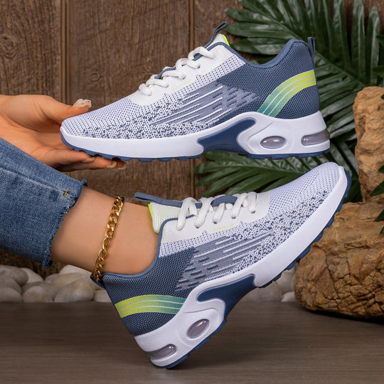 Damen Sportliche Leichtgewicht-Sneakers mit atmungsaktiver Oberflächenstruktur EB