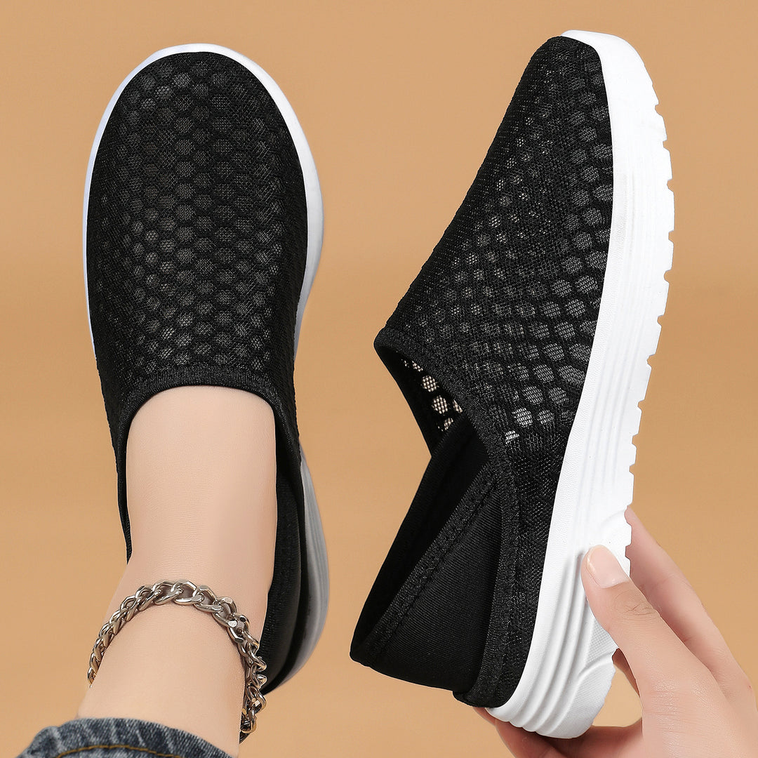 Damen Atmungsaktive Slip-On Sneakers mit rutschfester Sohle EB 1774525904