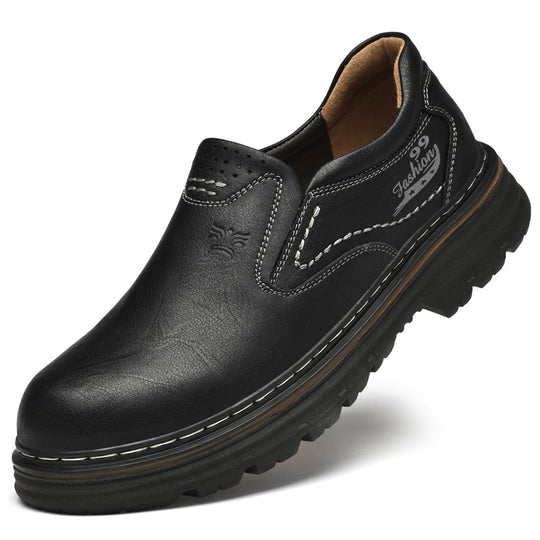 Herren Elegante Slip-On Schuhe aus hochwertigem Leder mit komfortabler Sohle EB