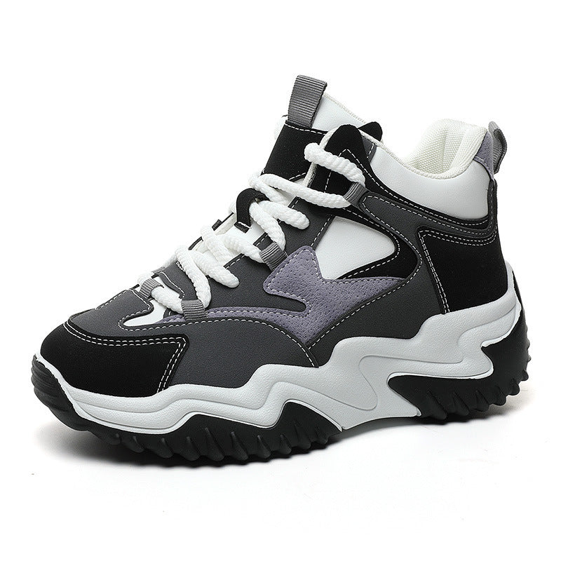 Damen sportliche High-Top Sneakers mit dämpfendem Sohlenprofil EB