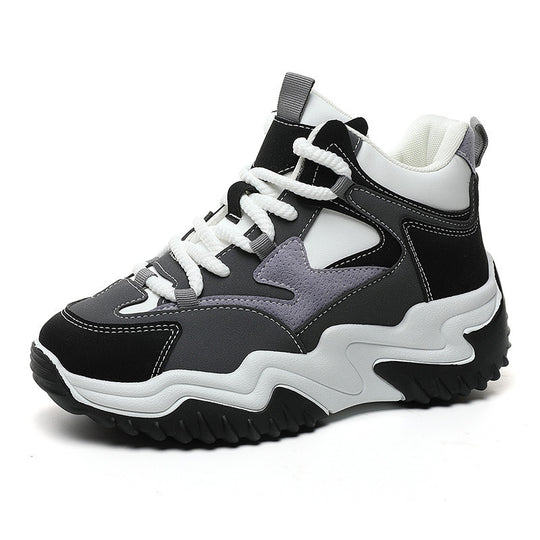 Damen sportliche High-Top Sneakers mit dämpfendem Sohlenprofil EB