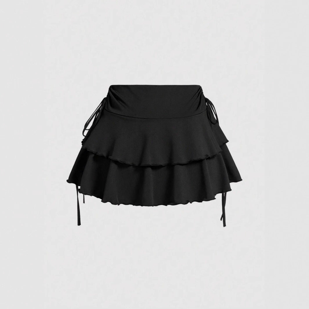 Damen Sommerliches Crop-Top und Mini-Rock Set EB