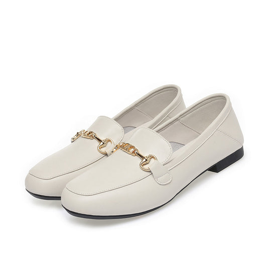 Damen Elegante Mokassins mit modischem Kettendetail EB