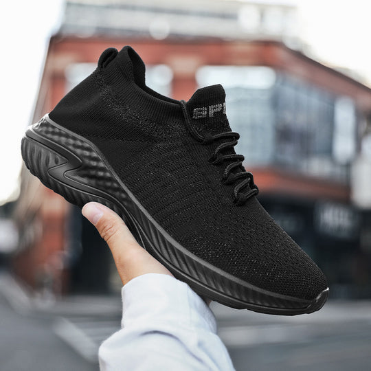 Damen Sportliche Sneakers mit elastischem Strick-Obermaterial EB